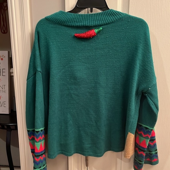 Holiday time, ugly Christmas sweater, Feliz Navidad size large - Picture 7 of 7